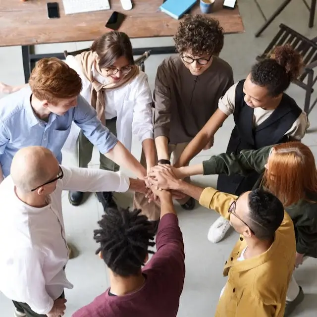 Work Together – partnership and collective action illustration